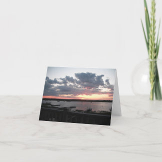 Nantucket Sunset Card