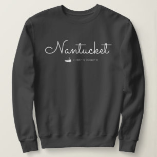 Nantucket Sweatshirt Cursive