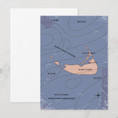 Nantucket USA weather map (Front/Back)