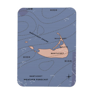 Nantucket USA weather map Magnet