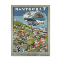 Nantucket Vintage Travel Postcard