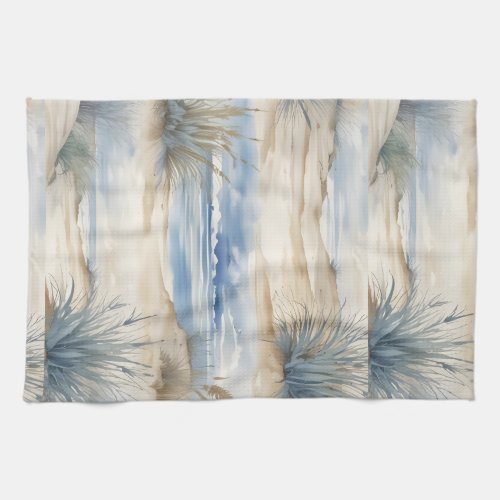 Nantucket watercolor design kitchen towel