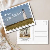Nantucket Wedding Save the Date Postcard