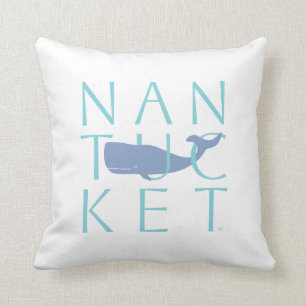Nantucket Whale pillow