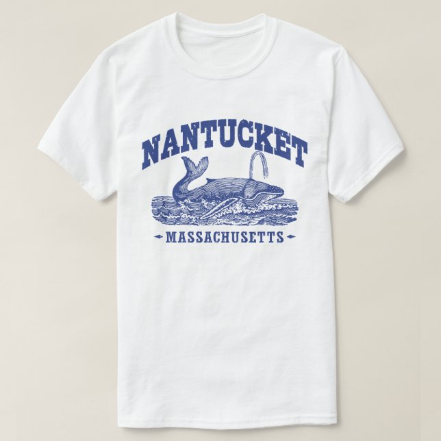 Nantucket Whale T-Shirt (Design Front)
