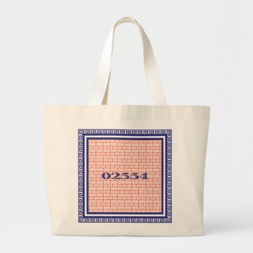 Nantucket Zip Code Tote Bag