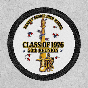 Nanuet Senior HS Knights Reunion Black Gold Patch