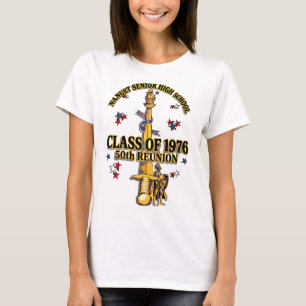 Nanuet Senior HS Knights Reunion Black Gold  T-Shirt