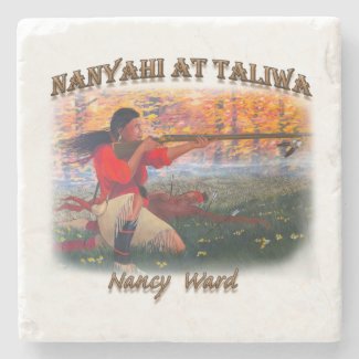 Nanyahi and the Legend of Nancy Ward Stone Coaster