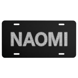 Naomi Aluminum License Plate