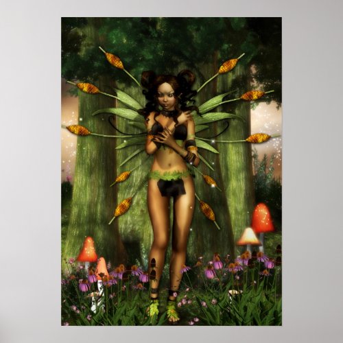 Naomi Enchanted Forest Fairy Poster