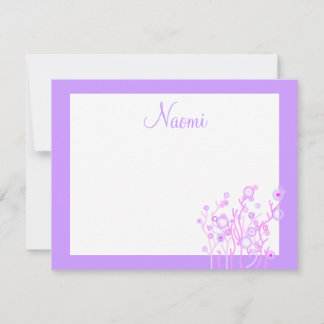 Naomi Flower Garden Invitation Thank You