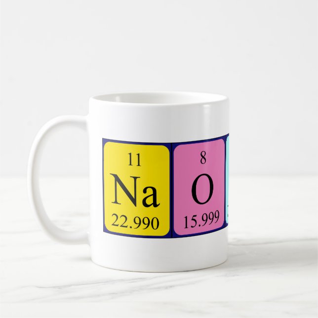 Naoufal periodic table name mug (Left)
