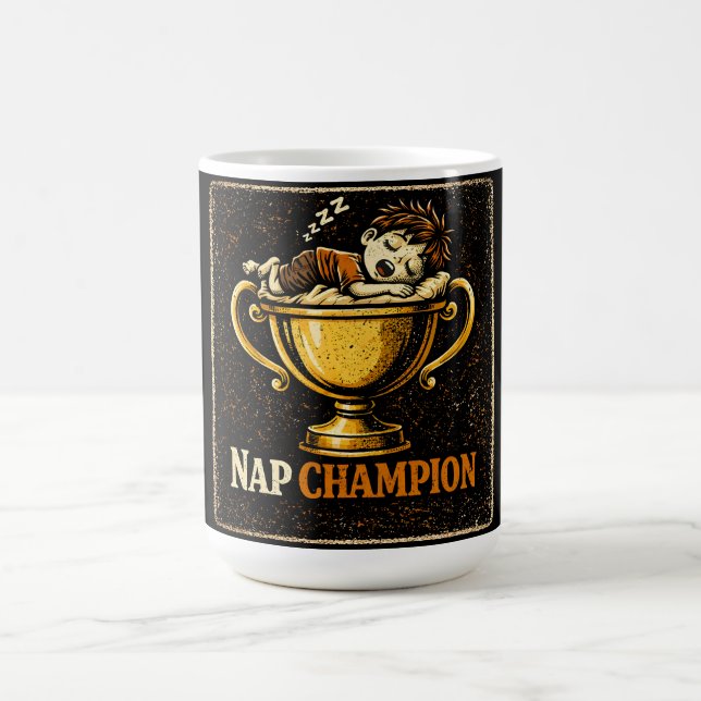 Nap Champion – Elite Sleeping Humor Pride Coffee Mug (Center)