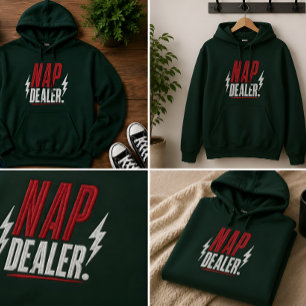 Nap Dealer Embroidered Hoodie Funny Sleep Hoodie