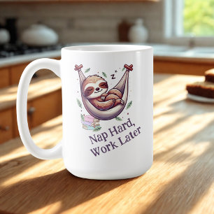 Nap Hard Sloth Coffee Mug
