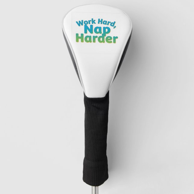 Nap Harder Golf Head Cover (Front)