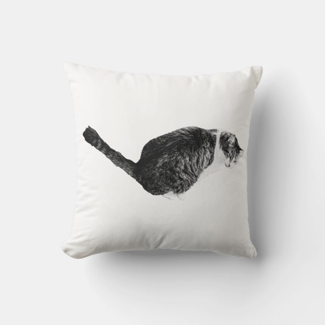 Nap Mood, Gentle Texture Throw Pillow (Front)