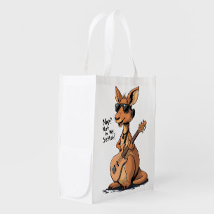 Nap Not in My Setlist Funny Rock Kangaroo Bass Gui Grocery Bag