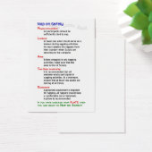 "Nap on Safety" Training Cards (Desk)
