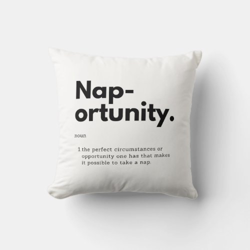 Nap_ortunity Pillow