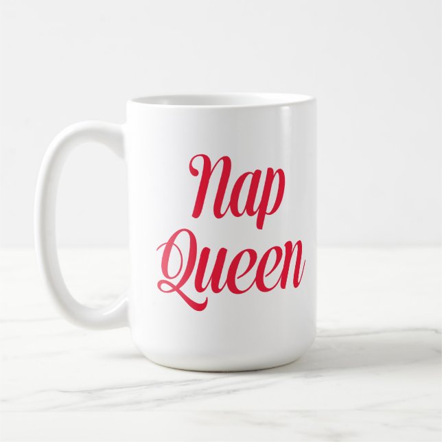 Nap Queen Pink Cherry Red Coffee Mug (Left)