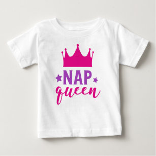 Nap Queen, Princess, Crown, Stars, Sleep, Sleeping Baby T-Shirt