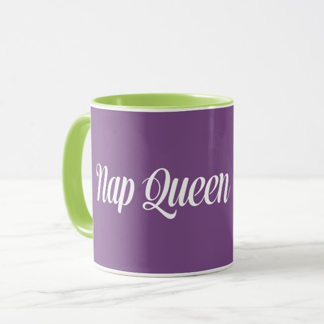 Nap Queen Typography Mug (Front Left)