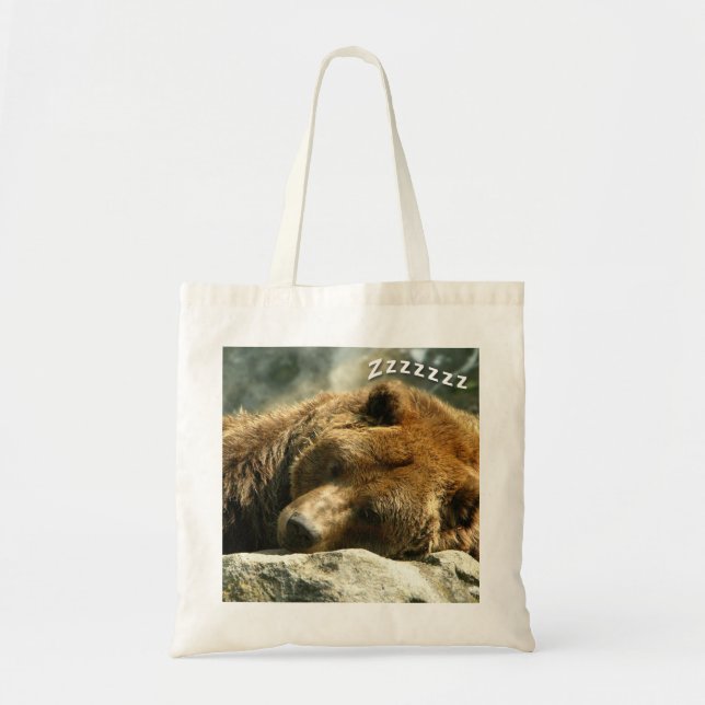 Nap Time Bear Tote Bag (Front)