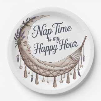 Nap Time Is My Happy Hour Paper Plates