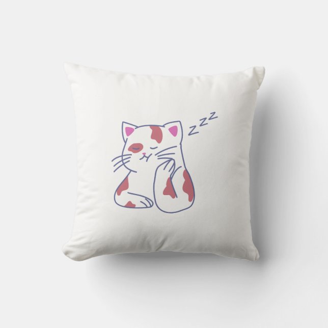Nap Time Pillow | Cozy Catcore Vibes (Front)