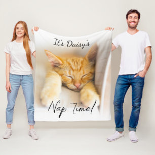Nap Time Soft Cozy Personalized Pet Photo Fleece Blanket