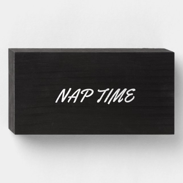 Nap Time Wooden Box Sign (Front Horizontal)