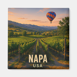 Napa California Vineyard Valley Travel Gift Magnet