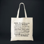 Napa Canvas Wine Tote<br><div class="desc">A wonderfully affordable tote bag featuring the wine regions of Napa Valley,   California.  Purchase as is or customize the back.</div>