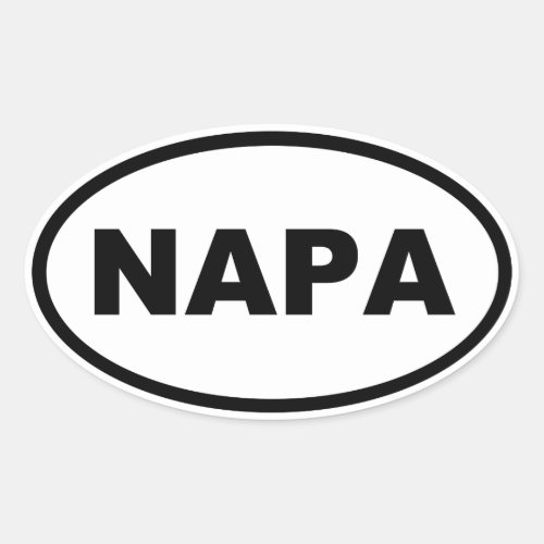 NAPA OVAL STICKER