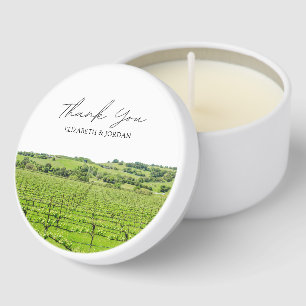 Napa Sonoma Wedding Favor Thank You Candles