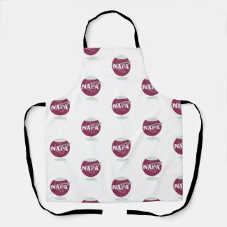 Napa Space Pattern Wine Glass Logo Fun