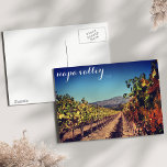 Napa Valley Autumn Harvest Vineyard Postcard<br><div class="desc">Fall in the vineyards! Beautiful Napa Valley on a crystal clear autumn day.</div>