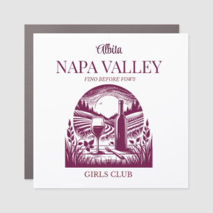 napa valley bach party car magnet