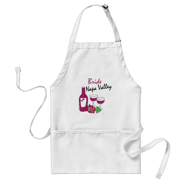 Napa Valley Bride Adult Apron (Front)