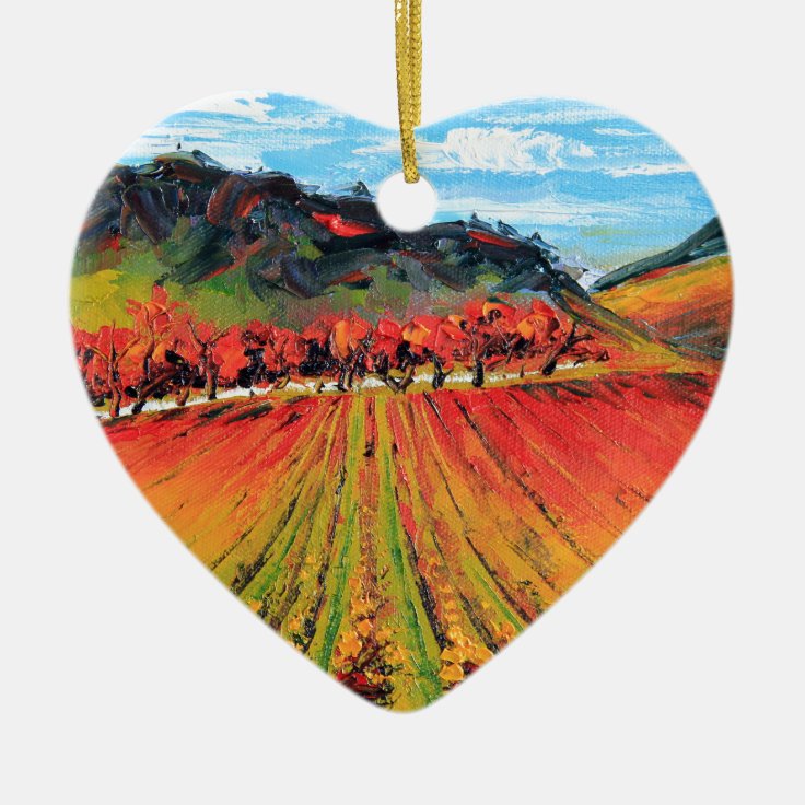 Napa Valley by Lisa Elley Ceramic Ornament Zazzle