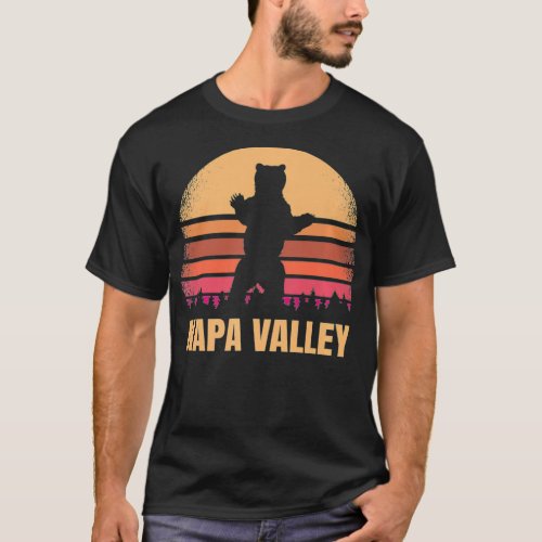 Napa Valley CA Bear Vintage Distressed 80s Califor T_Shirt