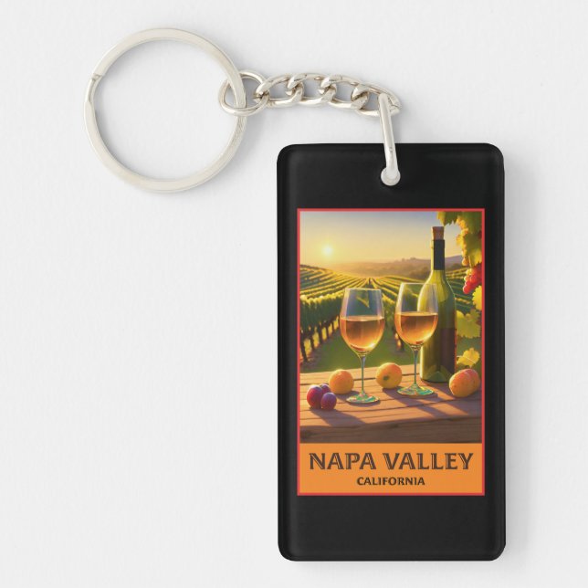 Napa Valley California Keychain (Front)