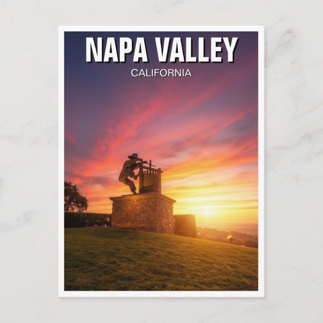 Napa Valley California Postcard (Front)