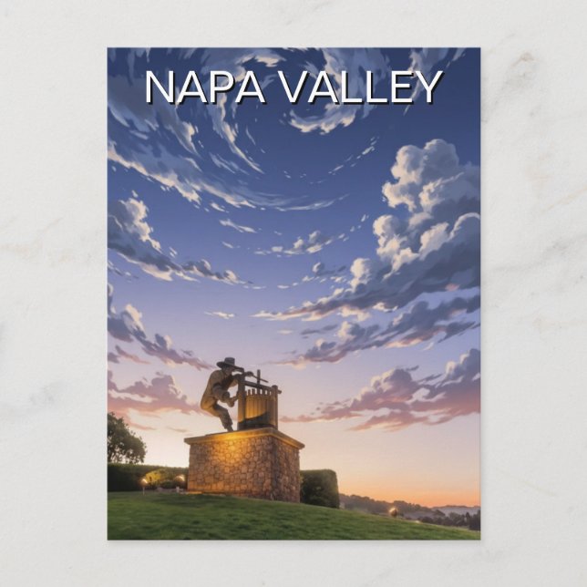 Napa Valley California Postcard (Front)