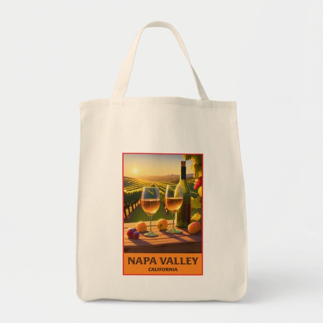 Napa Valley California Tote Bag (Front)