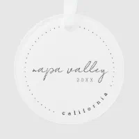 Welcome to newest Napa Valley Ornament