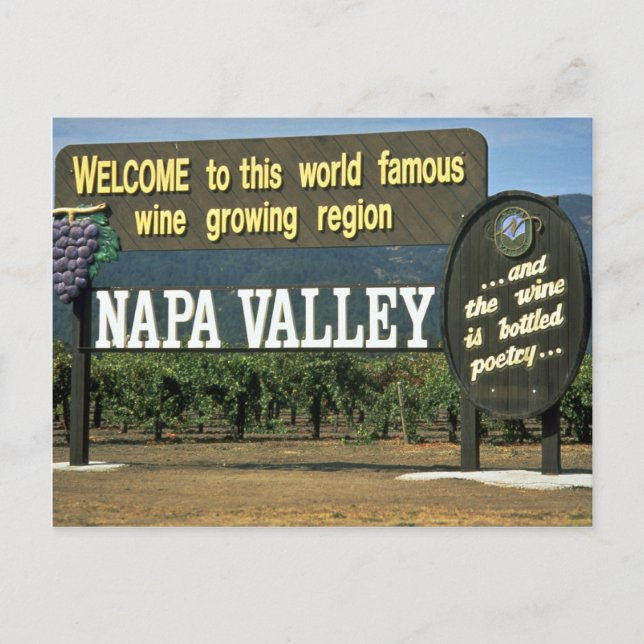 Napa Valley, California, USA Postcard (Front)