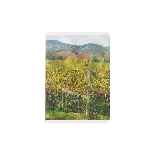 Napa Valley California Vineyard Passport Holder (Front)